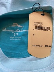Tommy Bahama T-Shirt Pocket Mens Small Beach Outdoors Preppy Casual Style Adult
