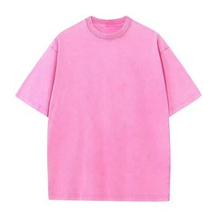 American Style Retro Heavyweight Solid Color Short Sleeved T-shirt Sizes S-XXL