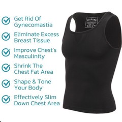 Mens Compression Shirt Sleeveless Body Shaper Base Layer Slimming Tank Top Vest