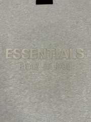 Fear Of God Essentials Mens T-Shirt V-Neck Sz Medium Oversize Gold Heather Tee