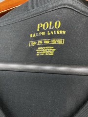 Polo Ralph Lauren Shirt Mens 2XB Black Short Sleeve Red Pony T-shirt V-neck
