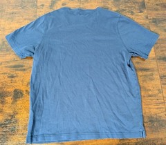 Kirkland Signature Pima Cotton Tee T Shirt Blue Medium Peru Made