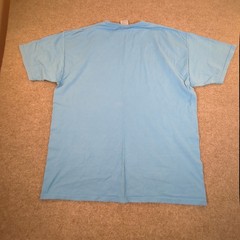 ComfortWash Hanes Mens 2XL Blue Penguin Graphic Ring Spun Cotton T-Shirt #2786