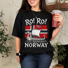 Ro Ro Norway Viking Soccer Shirt, Norwegian Football Fan Tee
