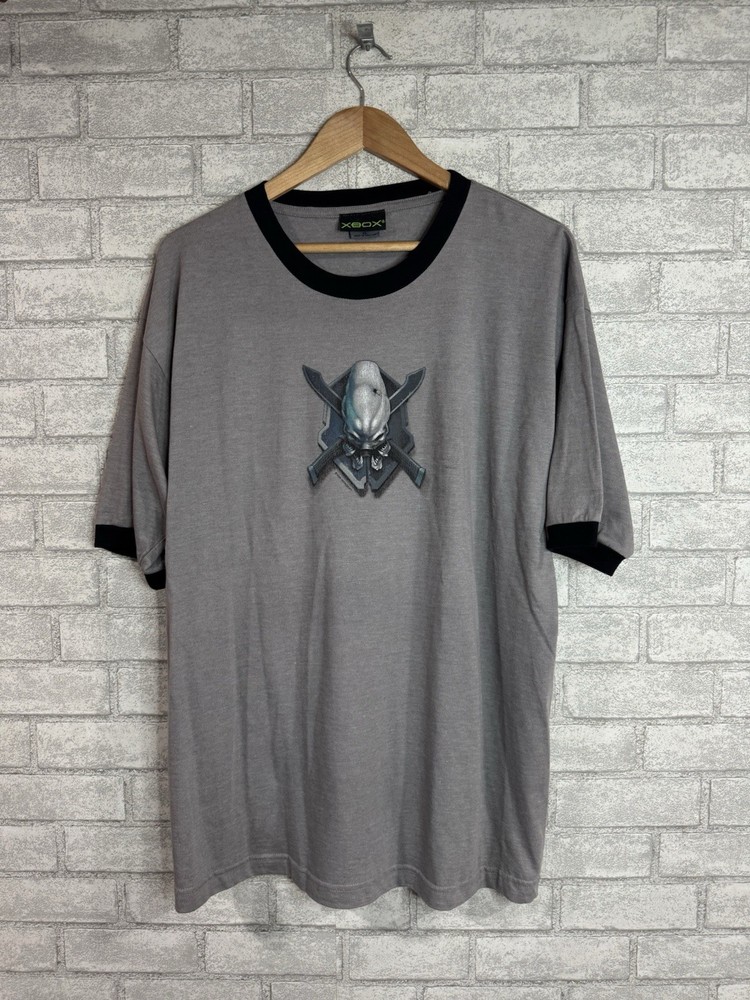 Vintage 2004 Xbox Halo 2 Legendary Video Game Promo T-shirt Bungie Size XL Rare