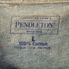 Pendleton Pocket T Shirt Mens Large Green 100% Cotton Short Sleeve Casual Tee