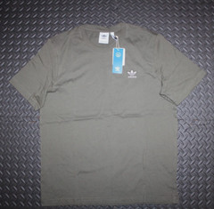 NEW MENS ADIDAS ORIGINALS ESSENTIALS TREFOIL TEE SHIRT~SIZE MEDIUM #IT3319 OLIVE