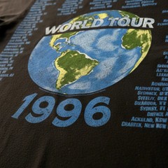 ACDC Ballbreaker World Tour 1996 Men’s T Shirt Locations Rock Band Concert
