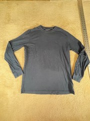 American Eagle Super Soft Long Sleeve T Shirt Mens MT Medium Tall Blue Crew Neck