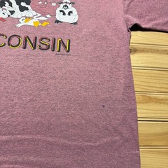 Vintage 80s 90s Party Animals Cartoon Wisconsin Funny Souvenir Shirt Size Large