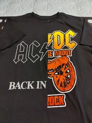 AC/DC Men’s Unisex Graphic Rock Tour T-Shirt Black M New