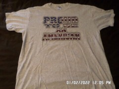 NEW T-Shirt: Proud To Be An American : Lots of sizes & colors S-5XL