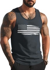 Mens Graphic Tank Tops Sleeveless Muscle Shirts Beach Palm Tree Hawaiian Gym Wor