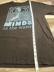 NWOT Minds in the Water T-Shirt Black XXL Organic Cotton Surfer Dolphin Eco