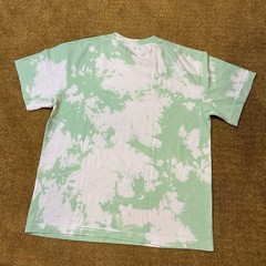Medium Machus Private Label Tie Die Premium T Shirt Key Lime Green White PDX