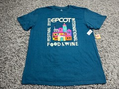 NEW Disney Parks Shirt Adult XL Blue Epcot Food And Wine Festival Encanto Casa