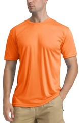UPF50+ Men’s UV Shirts Skin Protection Summer Short Sleeve Water Sport Casual T
