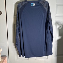 Salty Hooligan Offshore Pursuit Crew Long Sleeve Microfiber Shirt Sz 2XL
