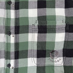 Diesel Amplified Plaid Flannel Shirt Mens XL Green Button Up L/S Y2K Style EUC