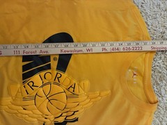 Jordan Air Jordan Jumpman Logo Yellow Graphic Print Crew Neck Tee Men’s L