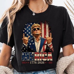Trump 250th Birthday of America 250 Years 4th of July Trump T-Shirt