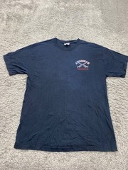US Army Shirt Men Large Black Graphic American Warrior Hanes Heavyweight Vtg 90s