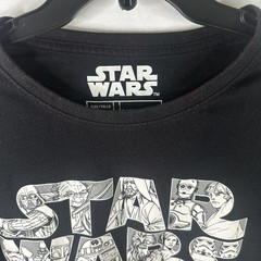 Mens C-life Group sz. L Black STARS WARS Graphic Tee STAINS DISCOUNT