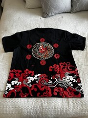 Niepce Red Demon Embroidered Japanese Streetwear Black T-Shirt Men’s XL – NWT