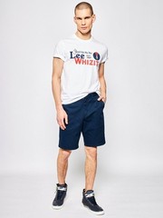 LEE Jeans – Regualr Fit Heritage Tee Spellout Logo – White [Medium Tall Fit]