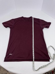 BYLT Premium Basics Men’s T-Shirt Large L Red Basic Crew Split Hem Tee