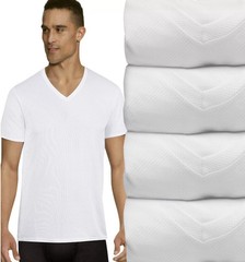 Men’s Hanes Ultimate 4-Pack X-Temp™ Mesh V-Neck Tees S