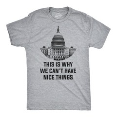This Is Why We Can’t Have Nice Things T Shirt Funny Anti Capitol Political Tee