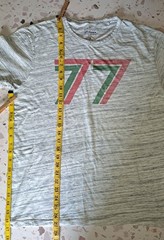 Lucky Brand Rally T Shirt Castrol Autosport 77 L Double Sided Gray Marled