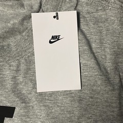 Nike Men Gray Black Short Sleeve Just Do It Logo T Shirt AR5006-063 Size L NWT
