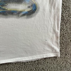 Hard Rock Cafe Caymen Islands Shirt Mens Large White Blue Iguana Short Sleeve