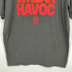 Under Armour Wreak Havoc HeatGear Mens L T-Shirt Charcoal Gray Large Loose Fit