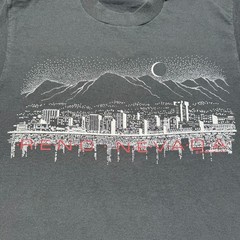 Vintage 1995 Reno Nevada Skyline City Mountains Graphic Souvenir T-Shirt Medium