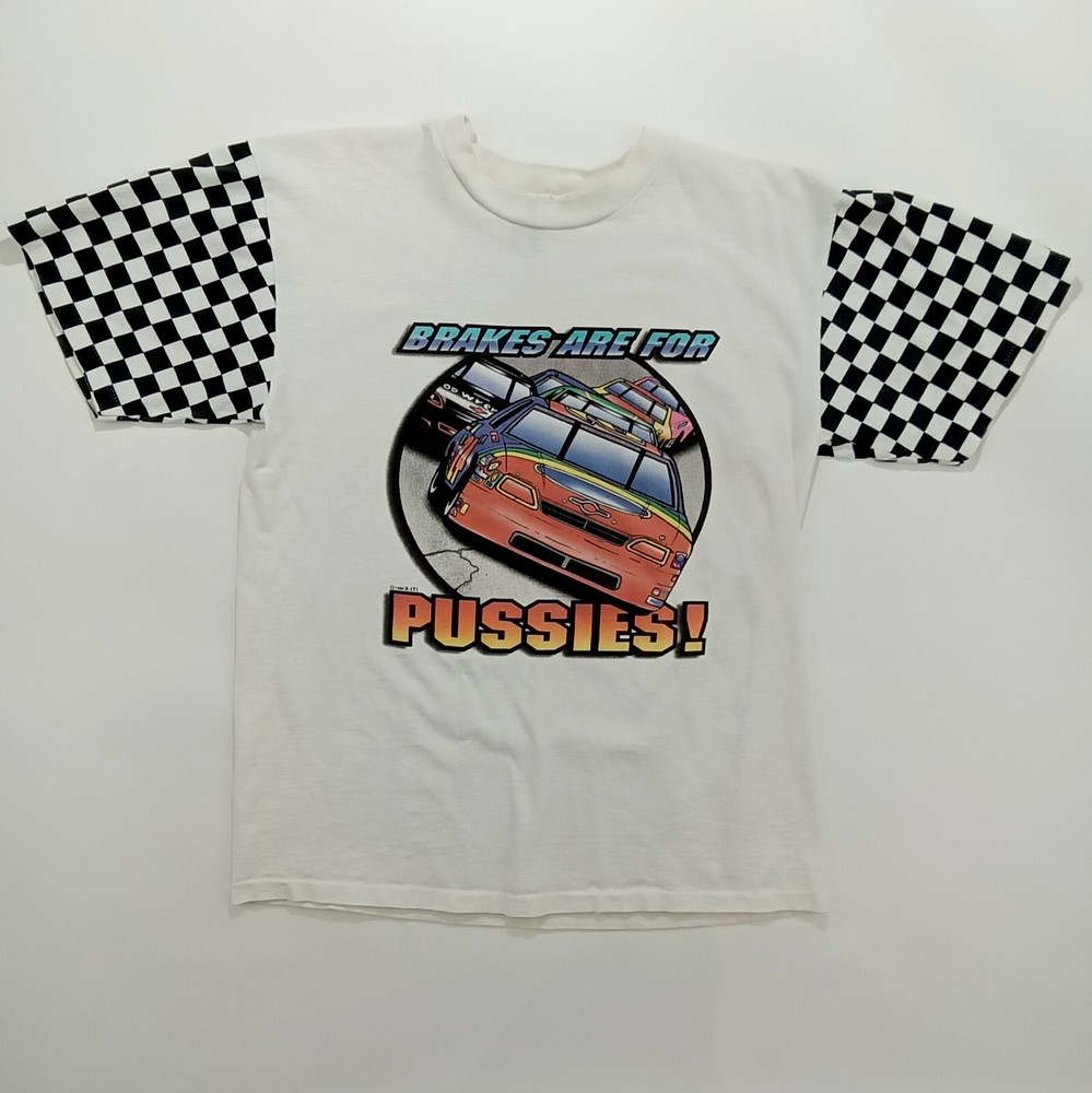 Vintage 90s LA Sportswear Rare Brakes Are For Pussies Men’s T Shirt Size L