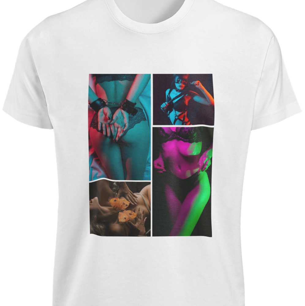 Pin Up HOT Model T-shirt Swag S-3XL Tee Sexy Women Tattoo Girl’s Body Naked TOP