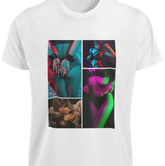 Pin Up HOT Model T-shirt Swag S-3XL Tee Sexy Women Tattoo Girl’s Body Naked TOP