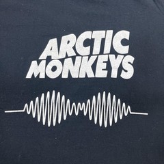 Arctic Monkeys T-Shirt Mens Small Black AM Wave Rock Band Music Concert Tour