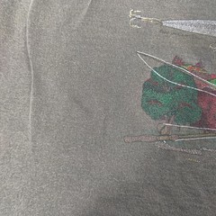 Vtg Galt Sand T-Shirt Men Medium Green Catch And Release Fish Graphic USA 90s