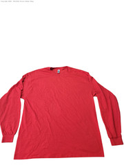 Gildan – 100% Cotton Long Sleeve T-Shirt. 5400 – Red G540 XL