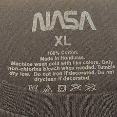 NASA Meatball Logo 7 Historic Space Programs Men’s XL F&B Print T Shirt USA Flag