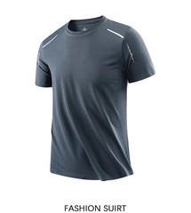 Men’s Running Quick Drying T-shirts Breathable Hiking Fishing Tees.
