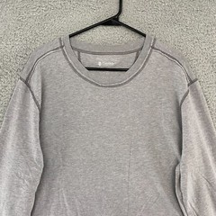 Coolibar Long Sleeve Shirt Mens Large Bamboo UPF 50 Gray Stretch Everyday