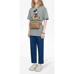 Gucci x Disney L86411 Grey Oversized Mickey Mouse Cotton T-Shirt Size M