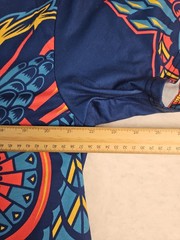 INTO THE AM Men’s XL Blue Owl Design T Shirt Psychedelic Trippy All Over Print
