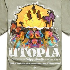 Pacsun Utopia Trippy Paradise Men’s Graphic Print T-Shirt – NWT
