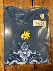 LG Disney Haunted Mansion HAT BOX GHOST Wonder Ground Shirt SUPER SOFT *STAIN*